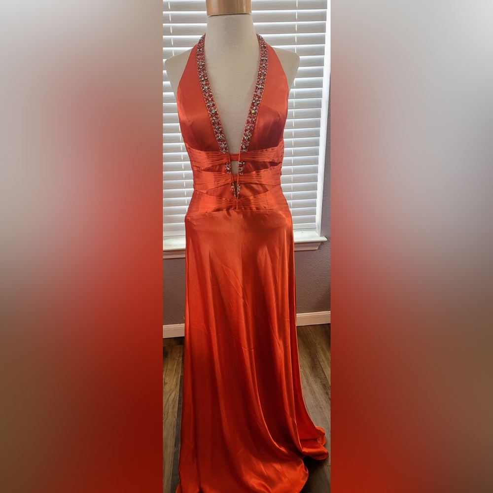Studio 17 Orange Sweetheart Gown for Cocktail